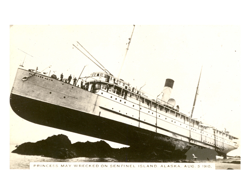 Photo en noir et blanc du navire Princess May (SS) (1905-1936)