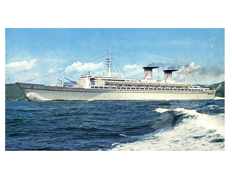 Photo en couleur du navire Raffaello (SS) (1965-1975)