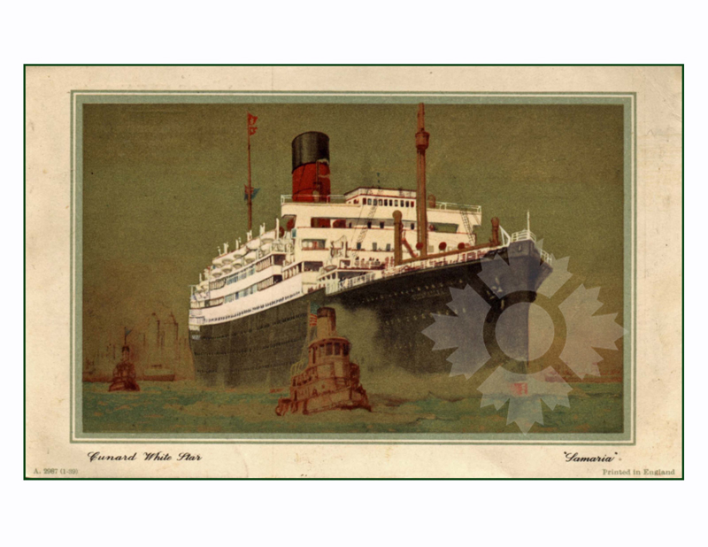 Photo en couleur du navire Samaria (RMS) (1920-1956)