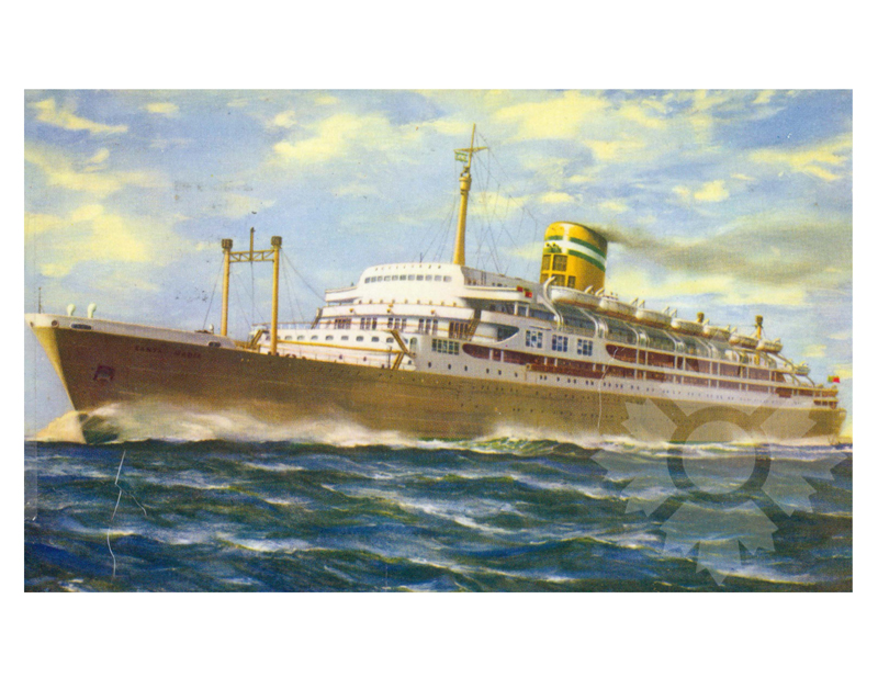 Photo en couleur du navire Santa Maria (SS) (1953-1973)