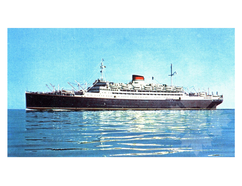 Photo en couleur du navire Saturnia (MS) (1925-1966)