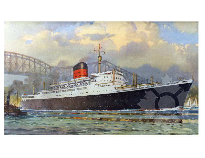 Photo en couleur du navire Saxonia II (RMS) (1954-1963)