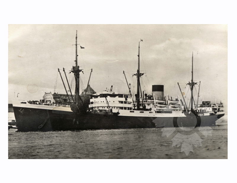 Photo en noir et blanc du navire Tabinta (SS) (1930-1961)