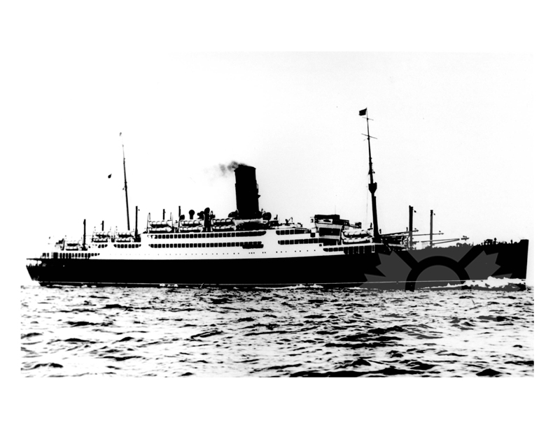 Photo en noir et blanc du navire Tuscania (SS) (1922-1939)