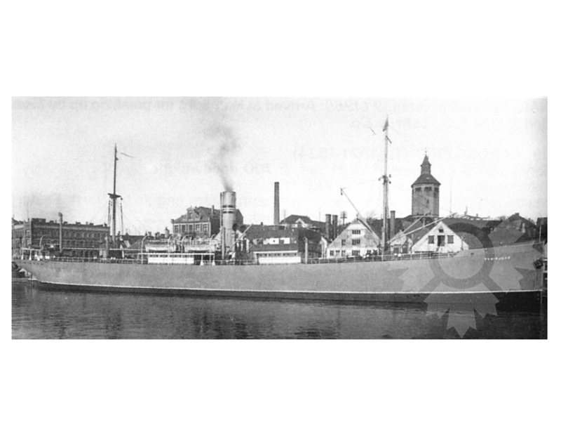 Photo en noir et blanc du navire Tyrifjord (SS) (1921-1944)