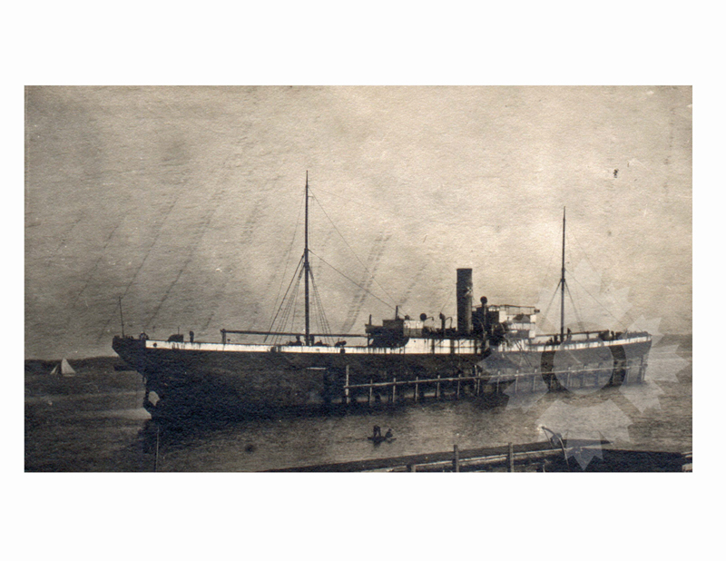 Photo en noir et blanc du navire Univers (Edited) (SS) (1898-1910)