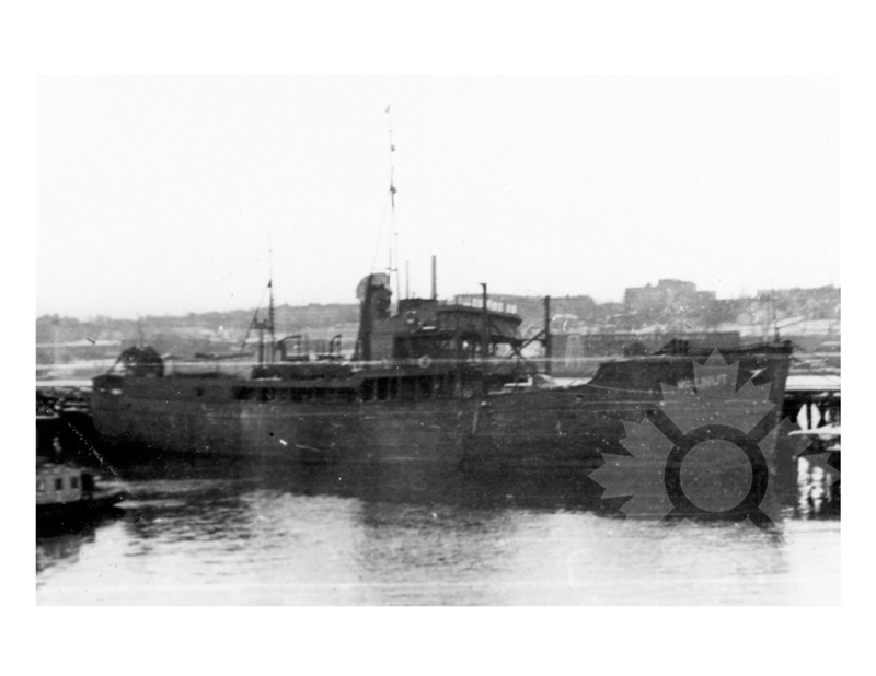 Photo en noir et blanc du navire Noyer (SS) (1939-1949)