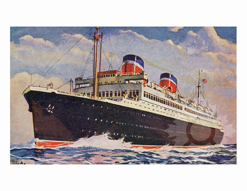Photo en couleur du navire Washington (SS) (1933-1965)