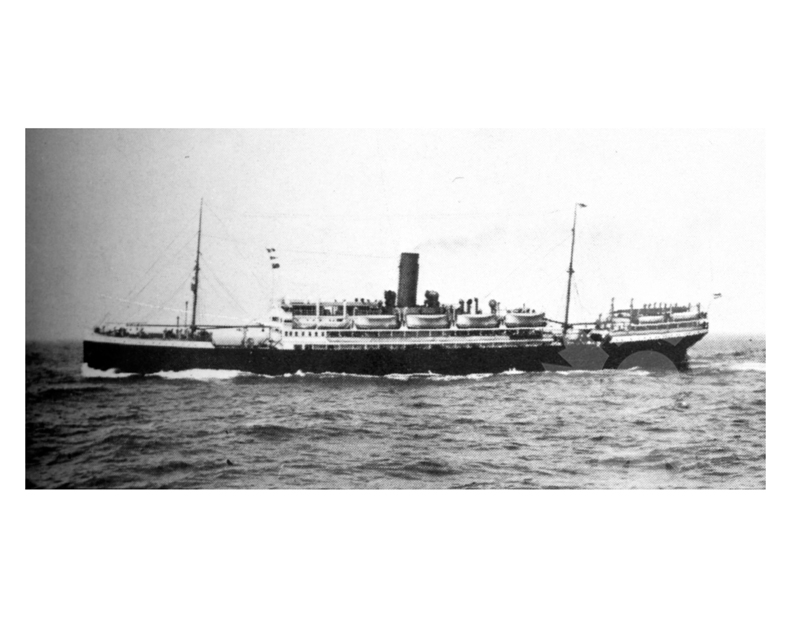 Photo en noir et blanc du navire Yorck (SS) (1906-1933)