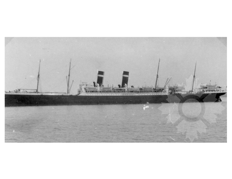Photo en noir et blanc du navire Zeeland II (SS) (1901-1915)