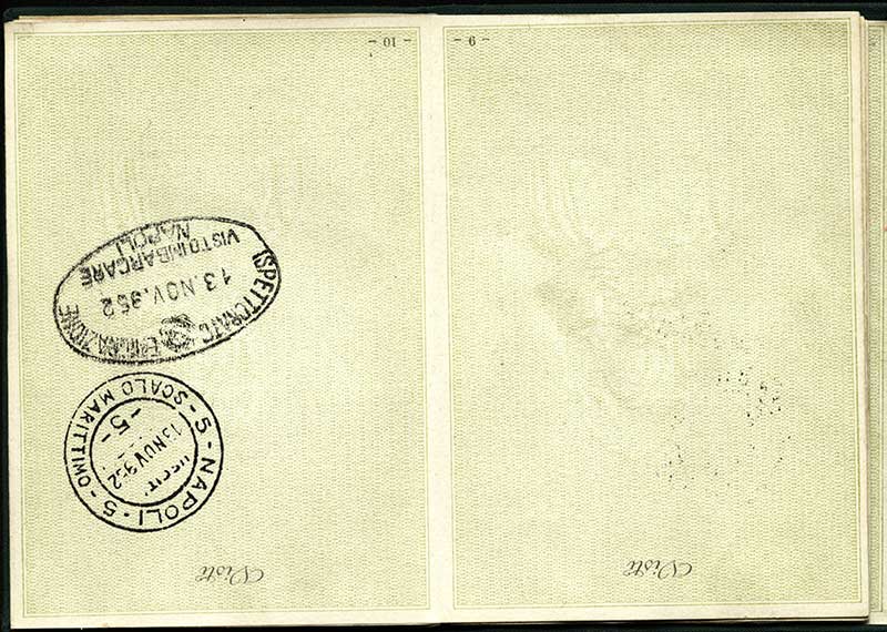 Passeport délivré à Anna Maria Contini, 1951. Musée canadien de l’immigration du Quai 21 (DI2013.1783.1e).