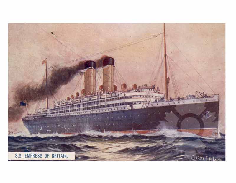 Photo couleur du navire Impératrice de Grande-Bretagne I (RMS) (1905-1924)