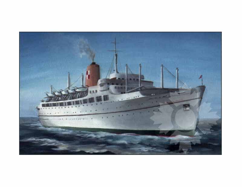 Photo en couleur du navire Impératrice de Grande-Bretagne III (RMS) (1955-1964)