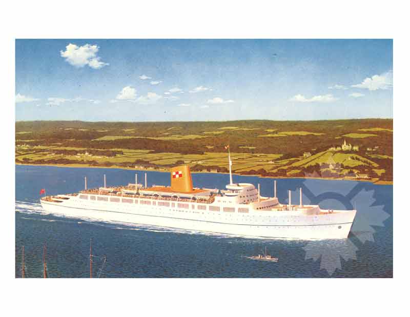 Photo en couleur du navire Impératrice de Grande-Bretagne III (RMS) (1955-1964)