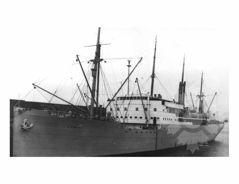 Photo en noir et blanc du navire Erria (SS) (1932-1962)