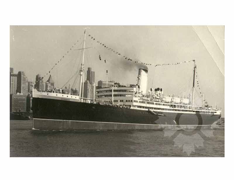 Photo en noir et blanc du navire Europa I (SS) (1931-1941)