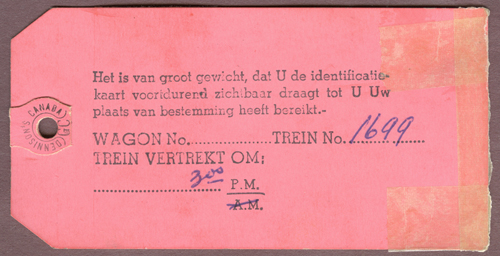 Étiquette de bagage de chemin de fer d’Henri Mekkelholt. Musée canadien de l’immigration du Quai 21 (DI2013.1684.8).