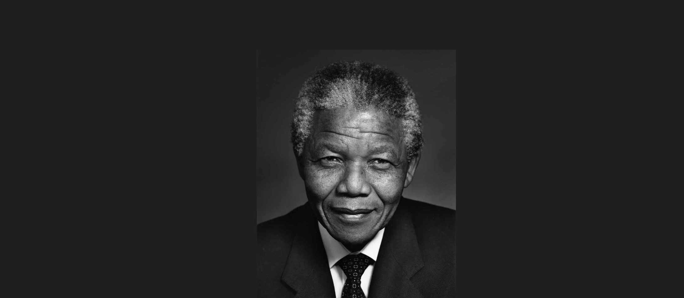 Portrait de Nelson Mandela. Photographié par Yousuf Karsh.