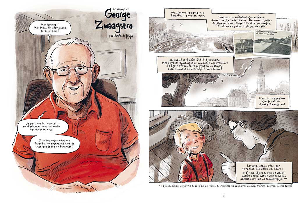 Rendu artistique d’une bande dessinée avec George Zwaagstra.