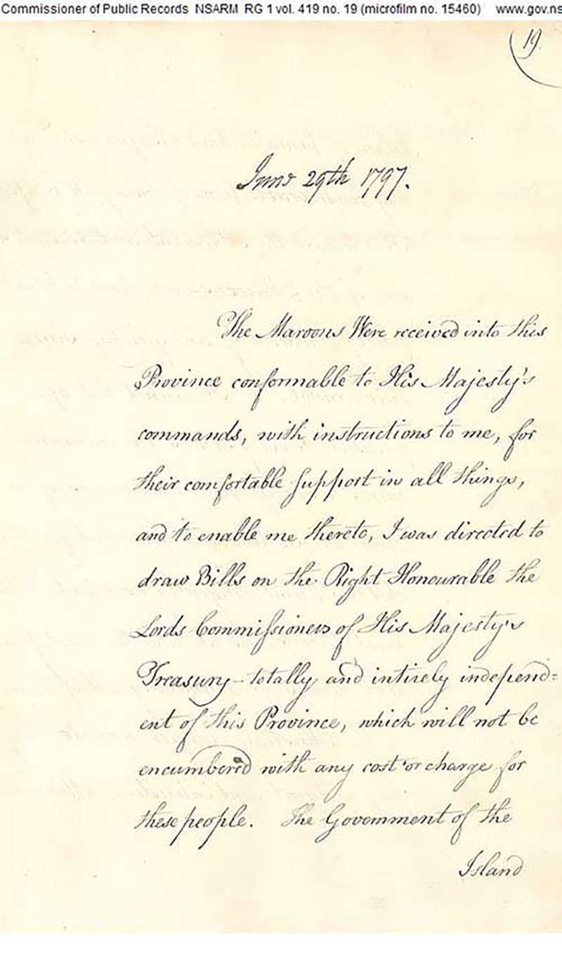 Une très vieille lettre datant de 1797; l’écriture y est en lettes cursives magnifiques.