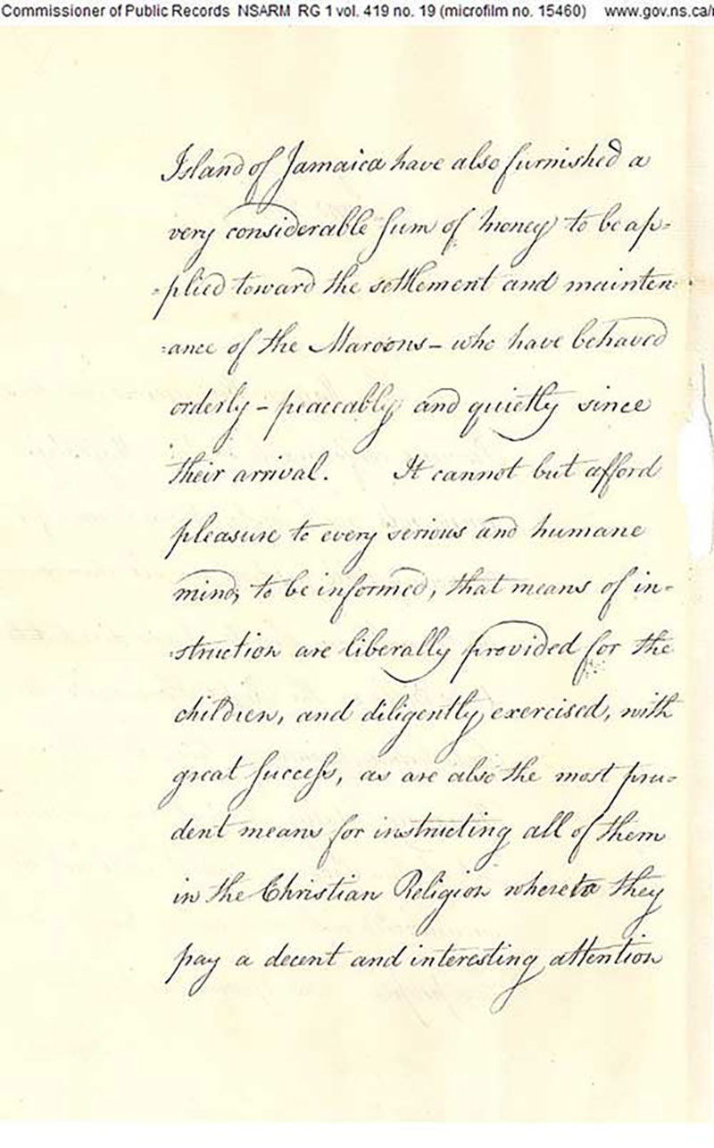 Deuxième page de la vieille lettre.