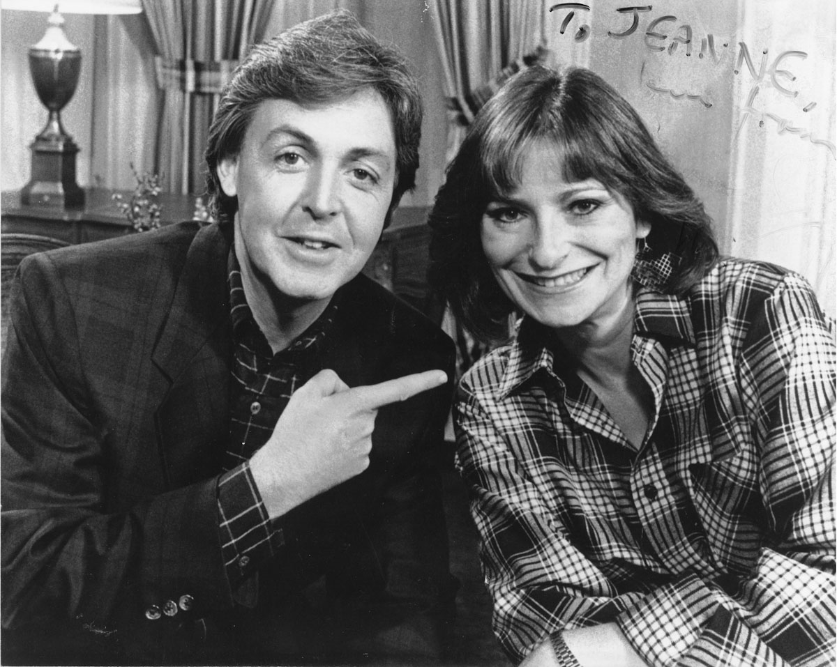 Jeanne Beker et Paul McCartney.