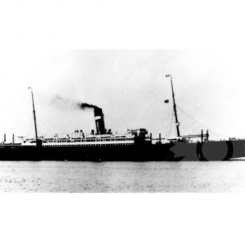 Photo en noir et blanc du navire Rijndam (SS) (1901-1929)