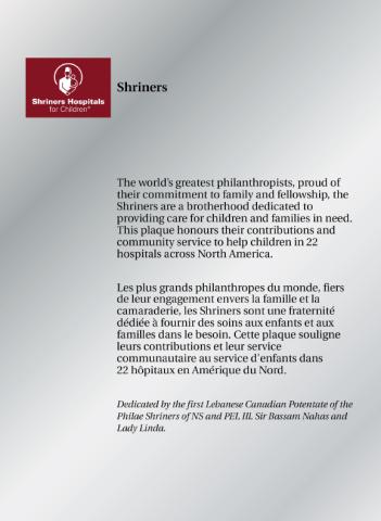 Shriners plaque