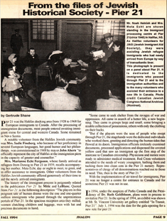 Article de journal avec photographie, présentant l’association d’études juives.