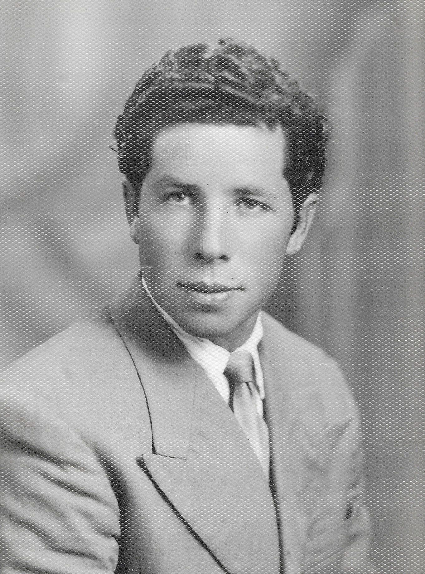 Portrait en noir et blanc d’un homme italien.
